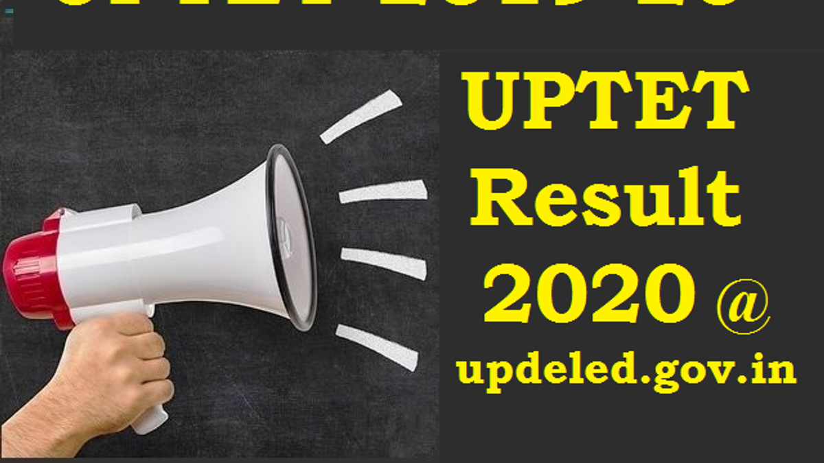 UPTET Result 2019-2020 out @updeled.gov.in