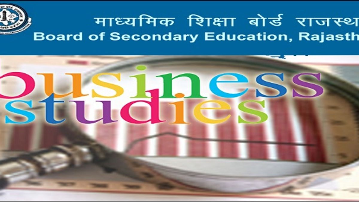 Rajasthan Board Class 12 Business Studies Syllabus