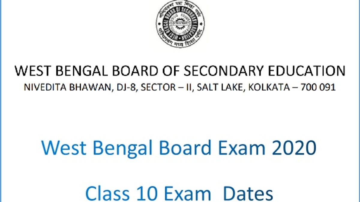 West Bengal Board Exam 2020: Class 10