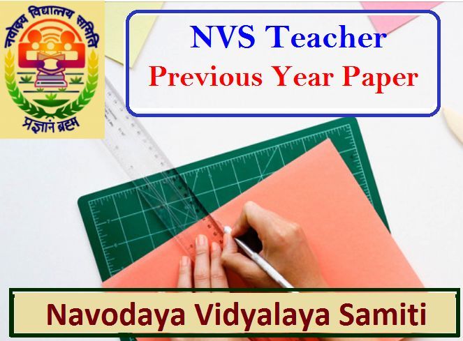 NVS Previous Year Question Paper