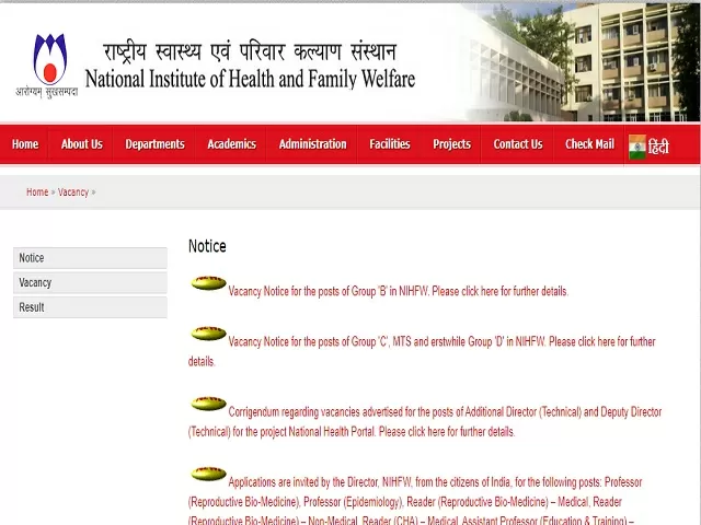 NIHFW Recruitment 2021: Apply for Stenographer, Staff Nurse, Librarian & Other Posts