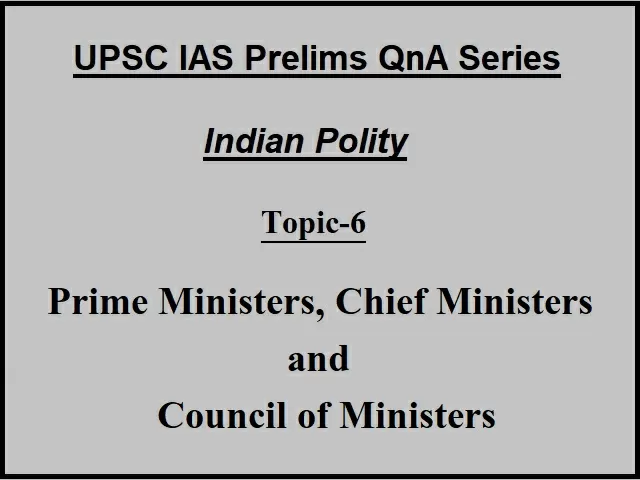 Upsc Ias Prelims 2021 Important Questions On Indian Polity Topic 6