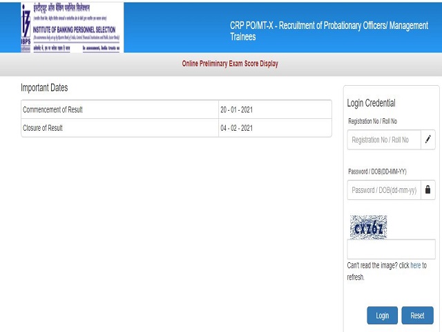 IBPS PO Score Card 2020-21: Download Probationary Officer CRP PO MT X Prelims Scores @ibps.in