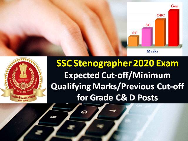 SSC Stenographer 2020 Grade C&D Exam Expected Cutoff Categorywise (Gen Sns-Brigh10