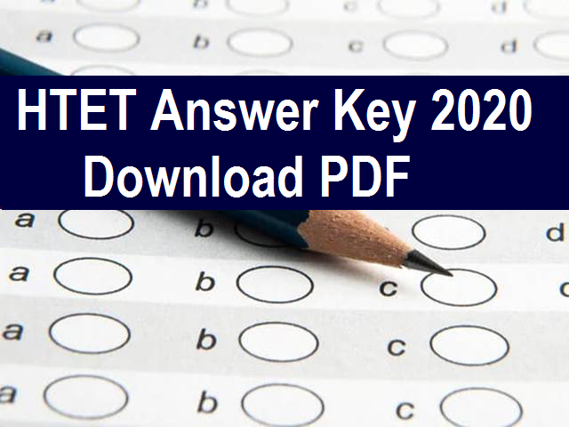 HTET 2020 Answer Key
