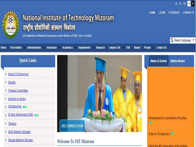 NIT Mizoram Recruitment 2021: Apply for Professor & Associate Professor Posts before 12 February