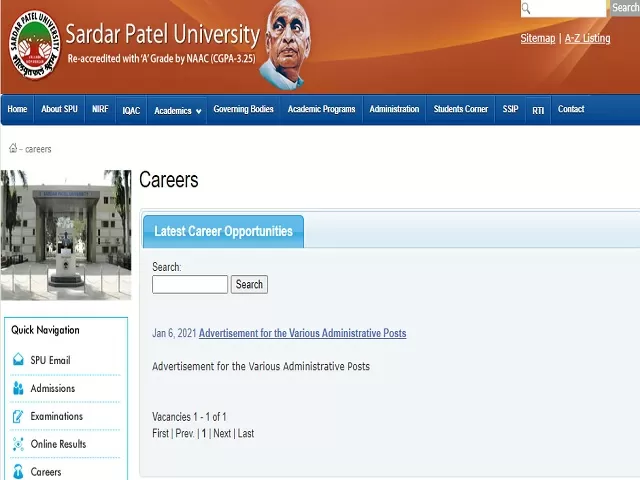 SPU Recruitment 2021: Apply Online for Deputy Registrar, Statistician, Stenographer & Other Posts