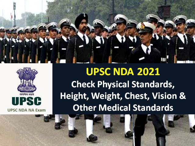 UPSC NDA 2021 Physical Standards Required for Selection: Check Height, Weight, Chest, Vision & Other Medical Standards to Join Indian Army/Navy/Air Force
