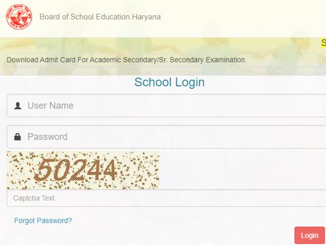 Haryana Board 10th and 12th Admit Card 2021 Released @ School Login,  Downlaod BSEH Class 10 and 12 Hall Tickets at bseh.org.in