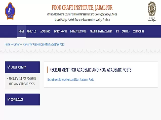 FCI Jabalpur Recruitment 2021: Apply Lecturer, Assistant Lecturer and Computer Operator Posts