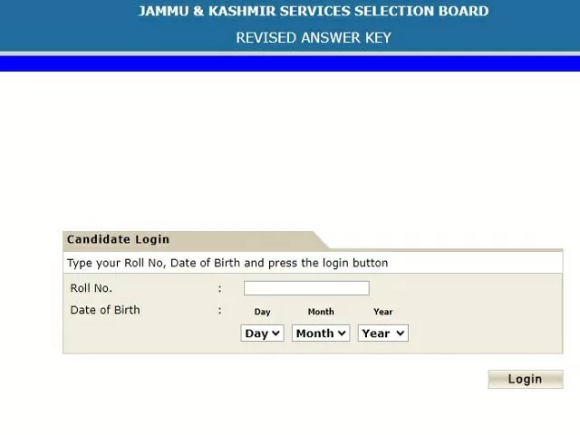 JKSSB Final Answer Key 2021