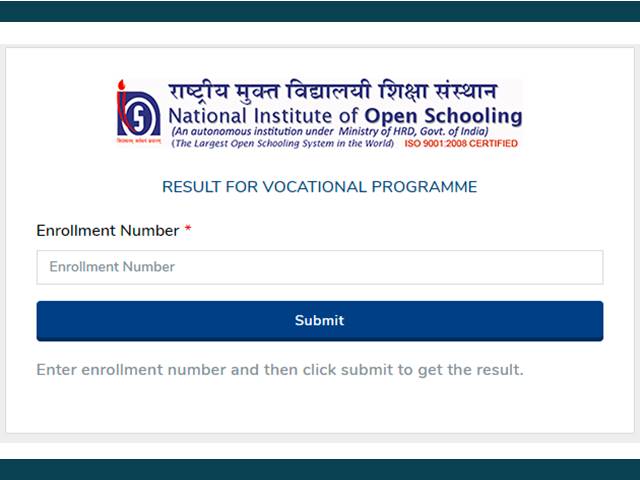 NIOS DElEd / Vocational Result 2021 Declared, Check NIOS Results for ...