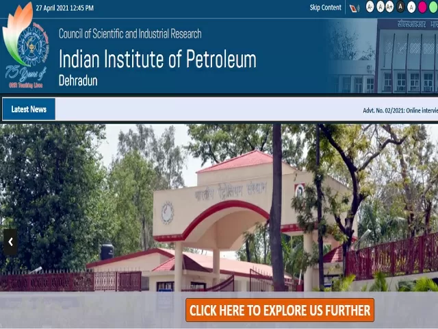 Indian Institute of Petroleum (IIP) Recruitment 2021: Apply Project Associate I & II Posts