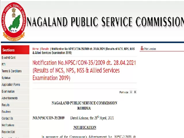 NPSC Result