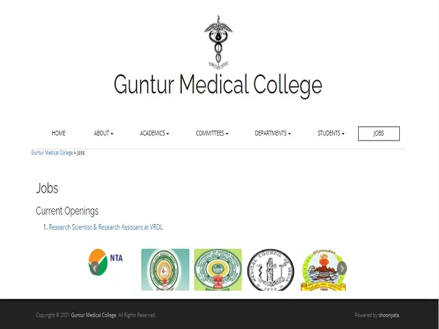 GMC Recruitment 2021: Apply Research Scientist, Research Asst, Lab Technician & DEO Posts