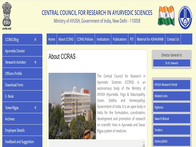 CCRAS Recruitment 2021, Walk in for 19 SRF, Consultant, DEO and Other Posts @ccras.nic.in