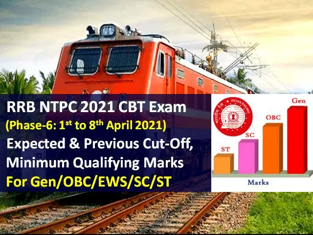 RRB NTPC 2021 Exam Phase-6 Expected Cutoff Marks Categorywise (Gen/OBC/EWS/SC/ST): Also Check Minimum Qualifying Marks & Previous Cutoff