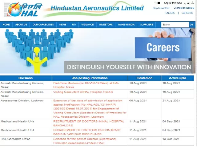 HAL Recruitment 2021: Apply Medical Superintendent, Senior Medical Officer and Other Posts