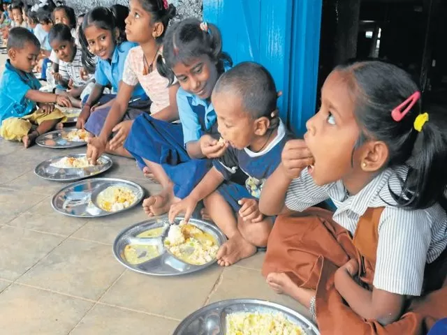 Fortified Rice: Mid-Day Meal, Source: PTI