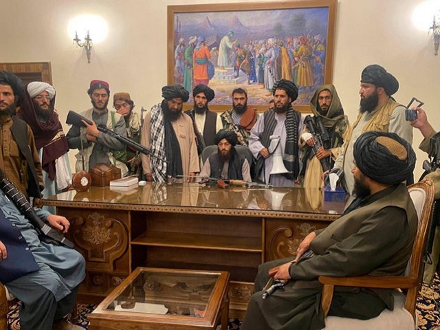 Taliban in Afghanistan Presidential Palace