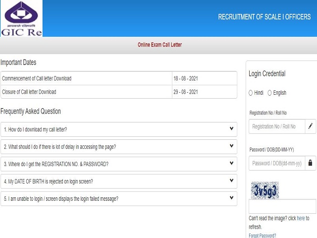 Download gic officer scale 1 admit card 2021 @gicofindia. Com, assistant manager exam on 29 august
