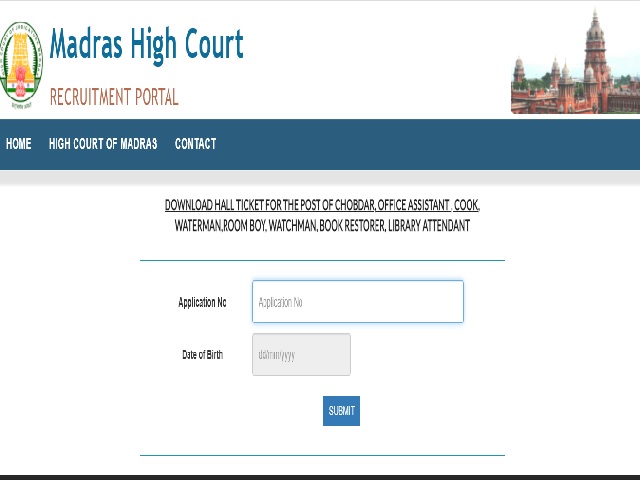 Madras High Court Admit Card 2021 Released for Various Posts @mhc.tn.gov.in, Download Here