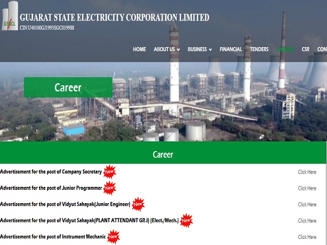 Gujarat State Electricity Corporation Ltd (GSECL) Recruitment 2021: Apply Vidyut Sahayak Posts