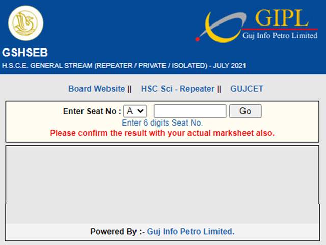 GSEB 12th Result 2021 Live: Gujarat board HSC Science result at gseb.org