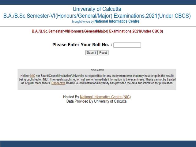 Calcutta University Result 2021 Declared For Part III And 6th Semester ...