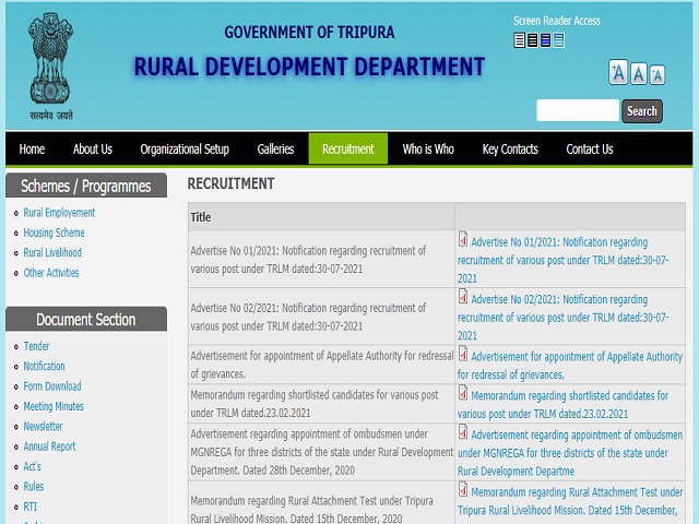 TRLM Recruitment 2021: Apply Online for 56 Chief Operating Officer, Programme Manager, Accounts Officer & Other Posts
