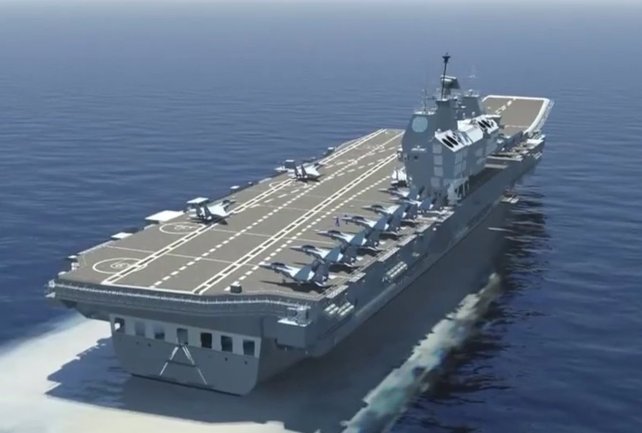India's first indigenous aircraft carrier INS Vikrant begins sea trial