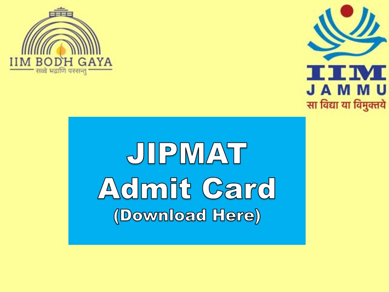 JIPMAT Admit Card 2021