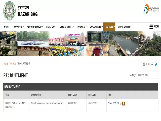DRDA Recruitment 2021: Apply Technical Asst, Accounts Asst, Computer Asst and Gram Rozgar Sevak Posts