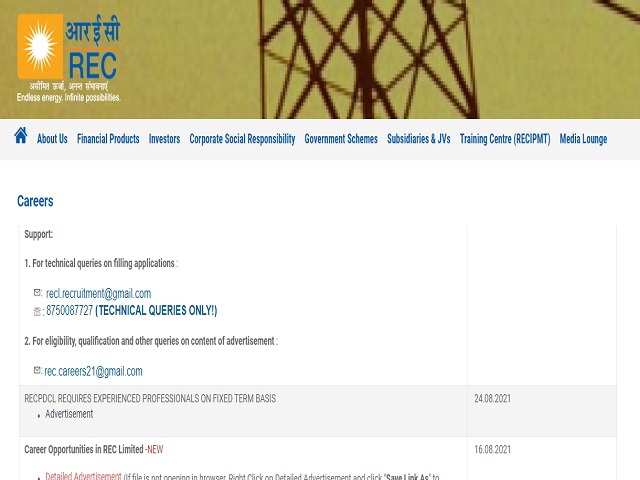 RECPDCL Recruitment 2021: Apply Online for 29 Sr. Executive, Executive, Dy. Executive & Asst Executive Posts