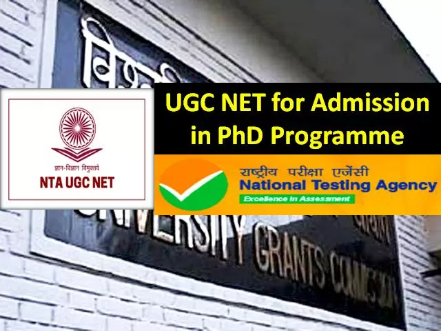 NTA UGC NET for PhD Programme Admission