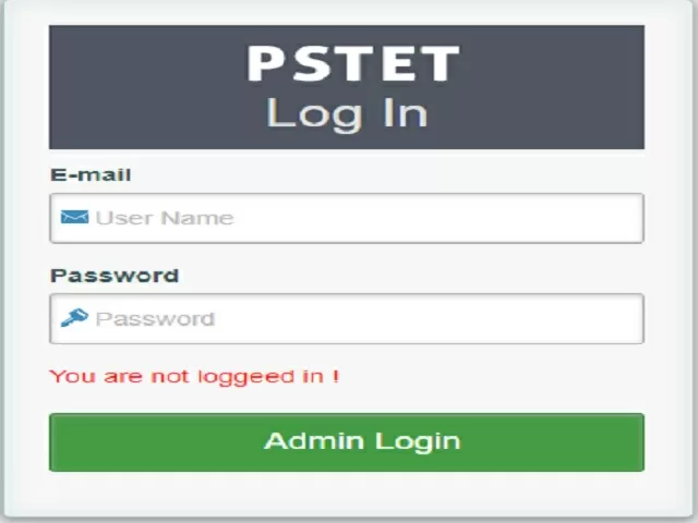 PSTET Admit Card