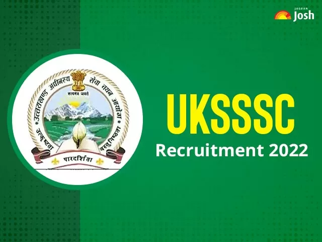 UKSSSC Recruitment 2022