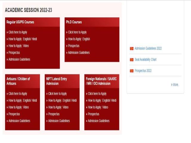 NIFT 2022 Registrations