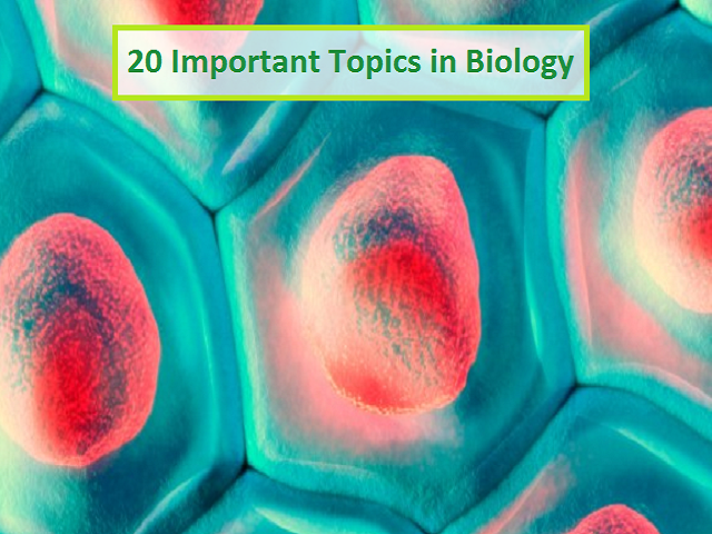 List Of 20 Important Topics In Biology For Competitive Exams You Should 