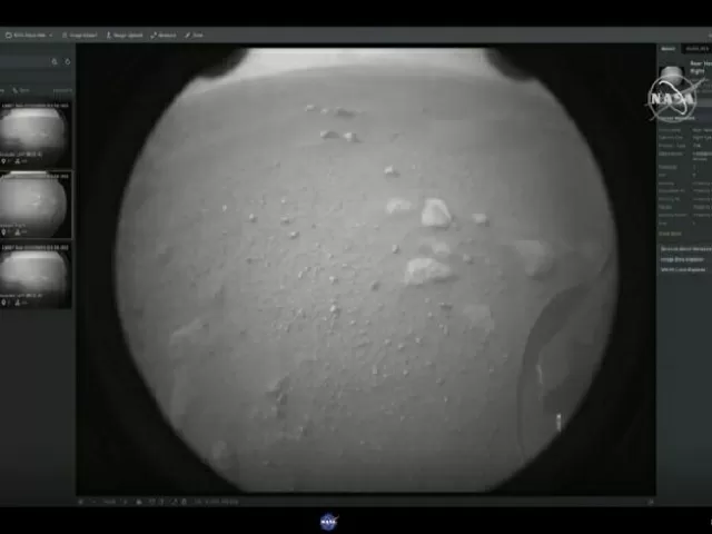 NASA's Perseverance sends back first image 
