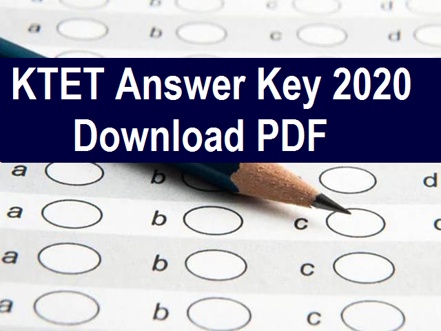 KTET Answer Key 2020-2021 