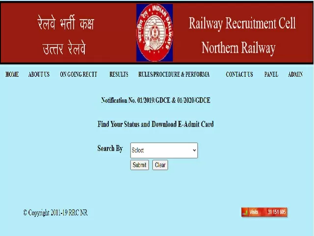 rrcnr admit card