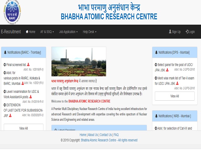 BARC Recruitment 2021: Apply Online for 63 Nurse, Driver 