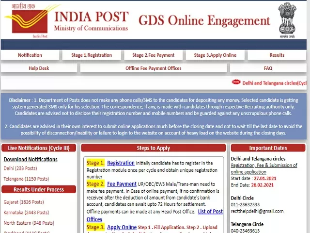 India Post Delhi Circle Recruitment 2021: Apply for Gramin Dak Sevak Posts @appost.in