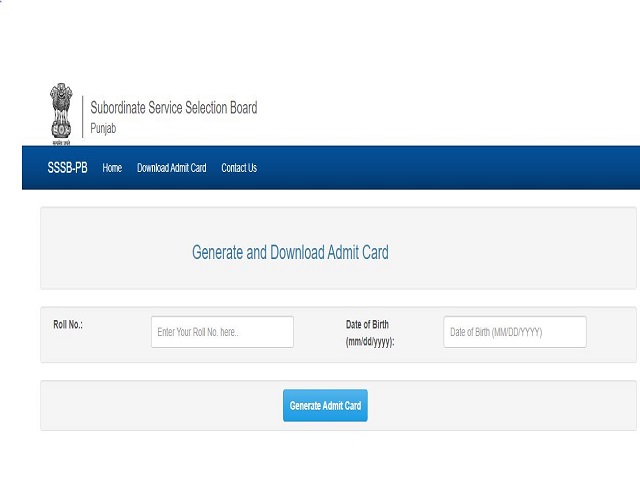 SSSB Punjab Admit Card 2021 for Assistant Superintendent/Welfare Officer/Probation Officer Out: Download PSSSB Call Letter @punjabsssb.gov.in