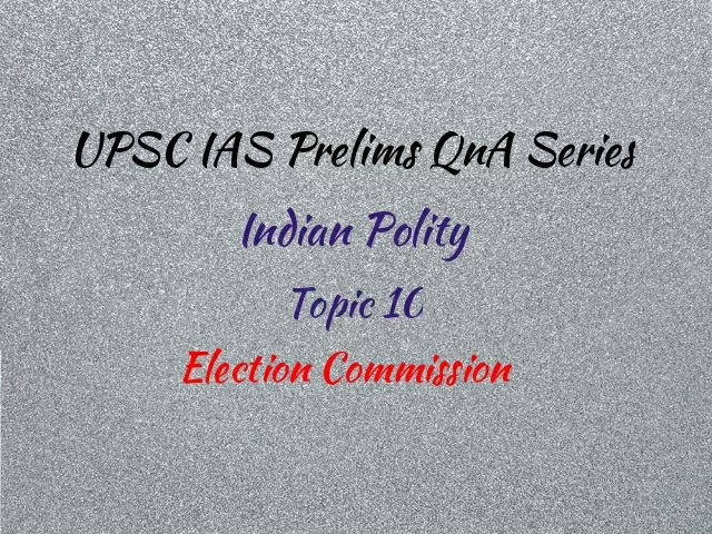 Upsc Ias Prelims 2021 Important Questions On Indian Polity Topic 10