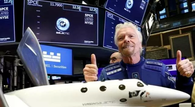 Virgin Galactic's Richard Branson becomes first billionaire to fly into space