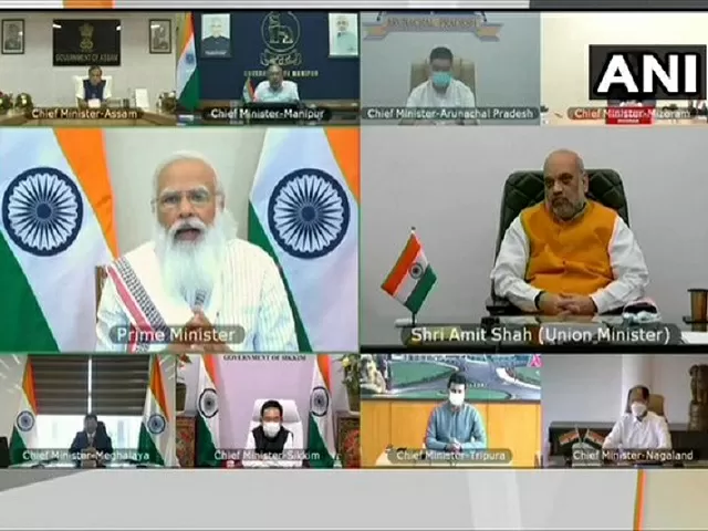PM Narendra Modi meets North-East CMs