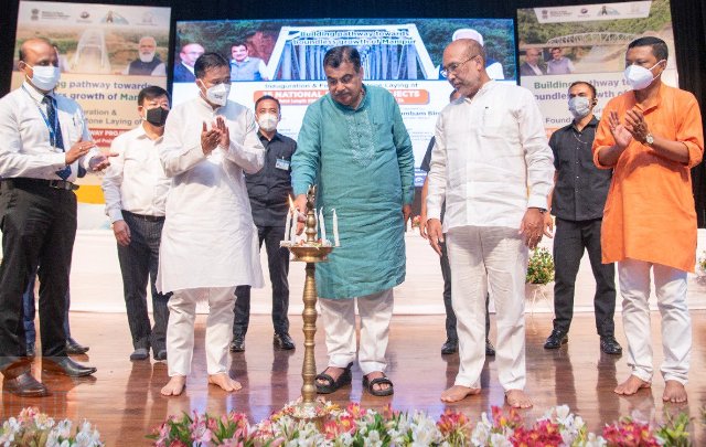 Union Minister Nitin Gadkari lays foundation stone for 16 national highway projects in Manipur