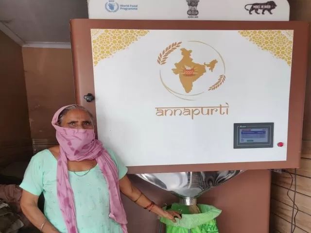 India’s first Grain ATM ‘Annapurti’, Twitter/UNWFP_India